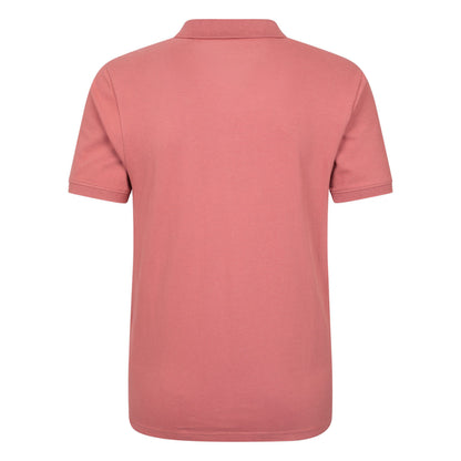 Rust - Back - Mountain Warehouse Mens Dawnay Textured Pique Polo Shirt