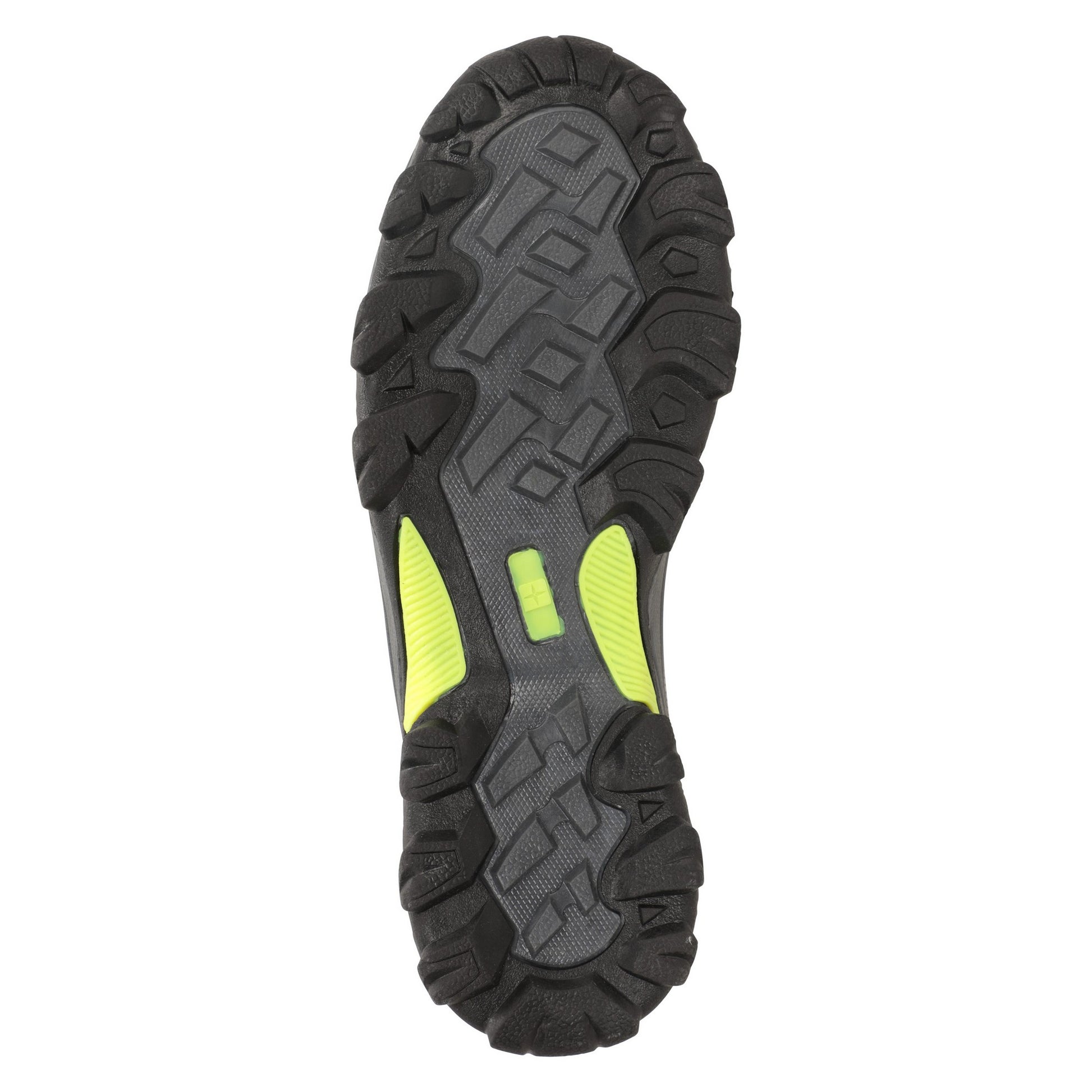 Bright Green - Pack Shot - Mountain Warehouse Childrens-Kids Softshell Walking Shoes