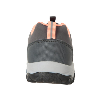 Grey - Back - Mountain Warehouse Childrens-Kids Softshell Walking Shoes