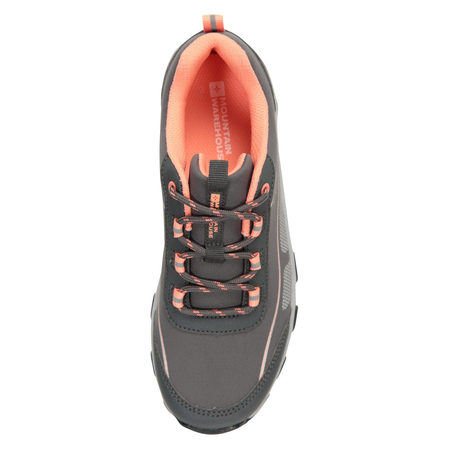 Light Grey - Pack Shot - Mountain Warehouse Childrens-Kids Softshell Walking Shoes