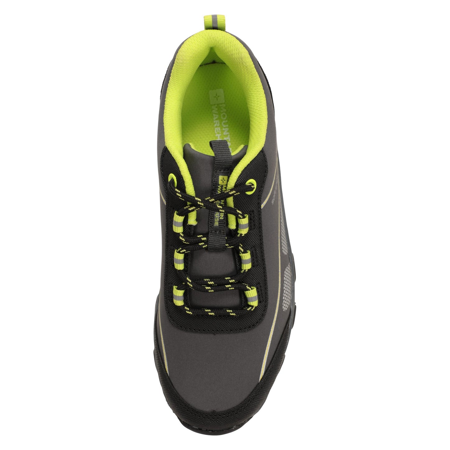 Bright Green - Lifestyle - Mountain Warehouse Childrens-Kids Softshell Walking Shoes
