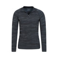 Blue - Lifestyle - Mountain Warehouse Mens Alpine Base Layer Top