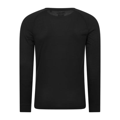 Black - Back - Mountain Warehouse Mens Talus Base Layer Top (Pack of 2)