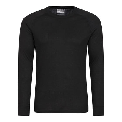 Black - Side - Mountain Warehouse Mens Talus Base Layer Top (Pack of 2)