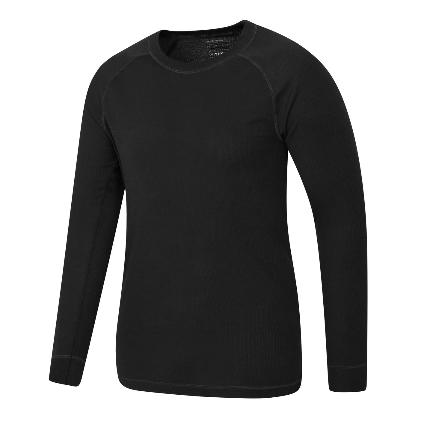 Black - Pack Shot - Mountain Warehouse Mens Talus Base Layer Top (Pack of 2)