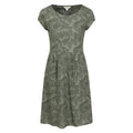 Green - Front - Mountain Warehouse Womens-Ladies Sorrento Leaf Print UV Protection Dress