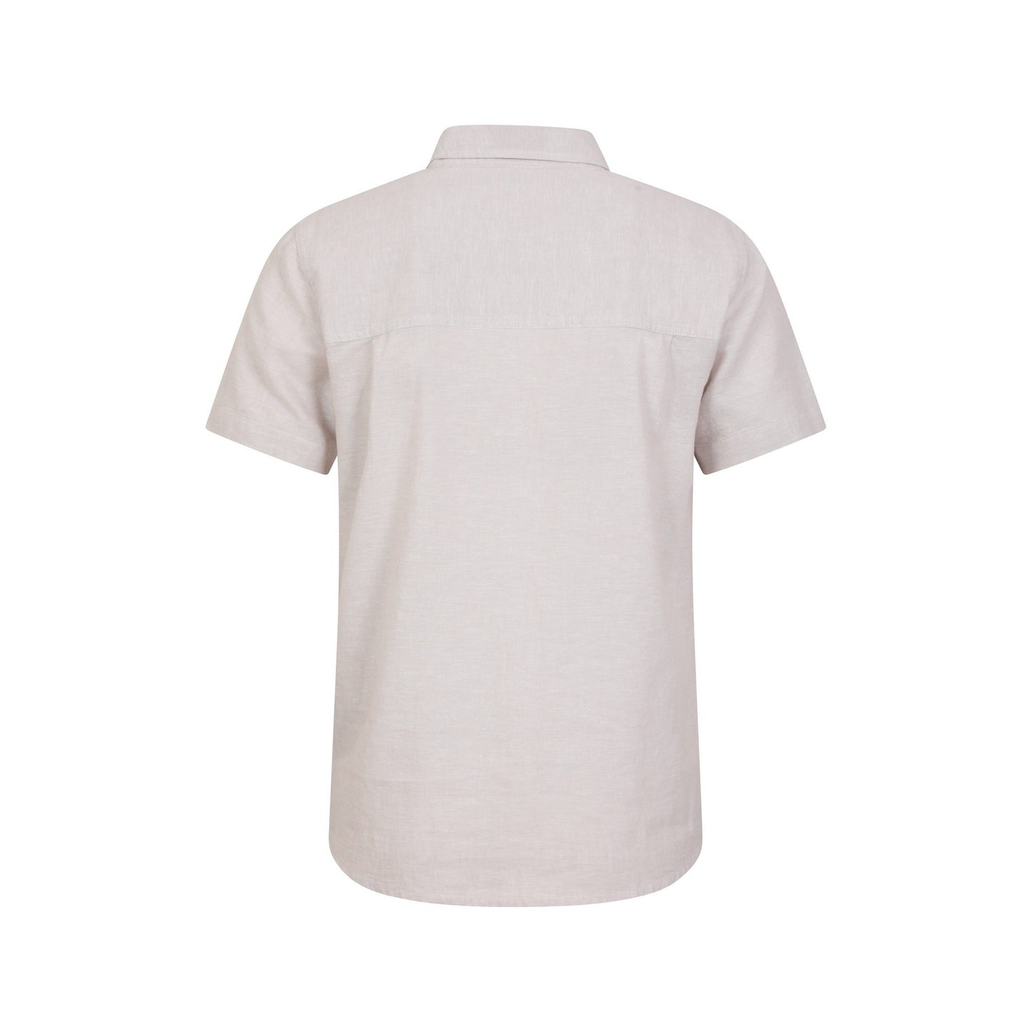 Light Beige - Back - Mountain Warehouse Mens Lowe Linen Blend Shirt
