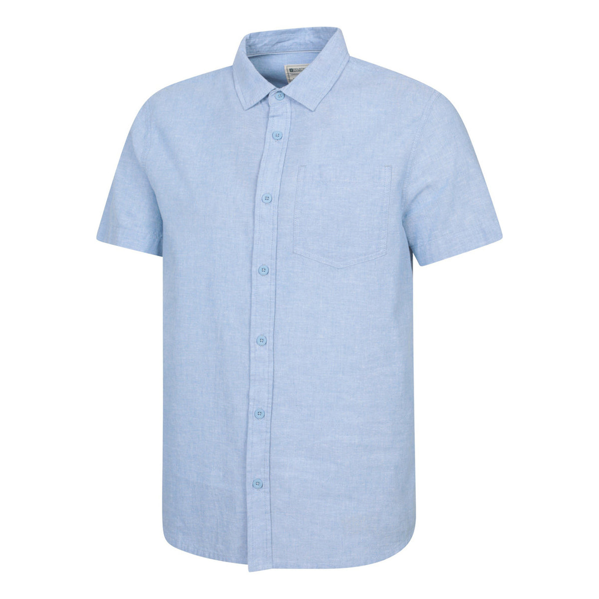 Blue - Lifestyle - Mountain Warehouse Mens Lowe Linen Blend Shirt