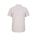 Beige - Back - Mountain Warehouse Mens Lowe Linen Blend Shirt