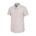 Beige - Side - Mountain Warehouse Mens Lowe Linen Blend Shirt