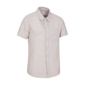 Beige - Lifestyle - Mountain Warehouse Mens Lowe Linen Blend Shirt