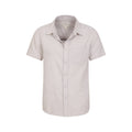 Beige - Pack Shot - Mountain Warehouse Mens Lowe Linen Blend Shirt