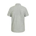 Green - Back - Mountain Warehouse Mens Lowe Linen Blend Shirt