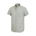 Green - Side - Mountain Warehouse Mens Lowe Linen Blend Shirt