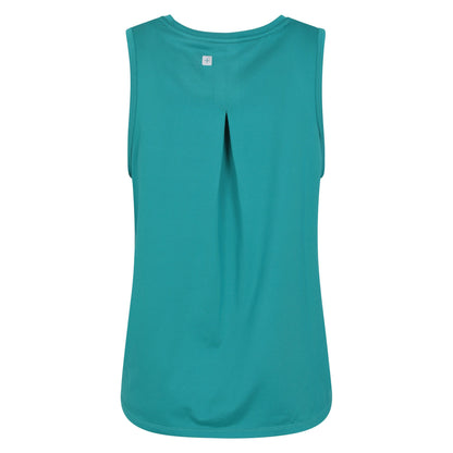 Teal - Back - Mountain Warehouse Womens-Ladies Recycled Vest Top