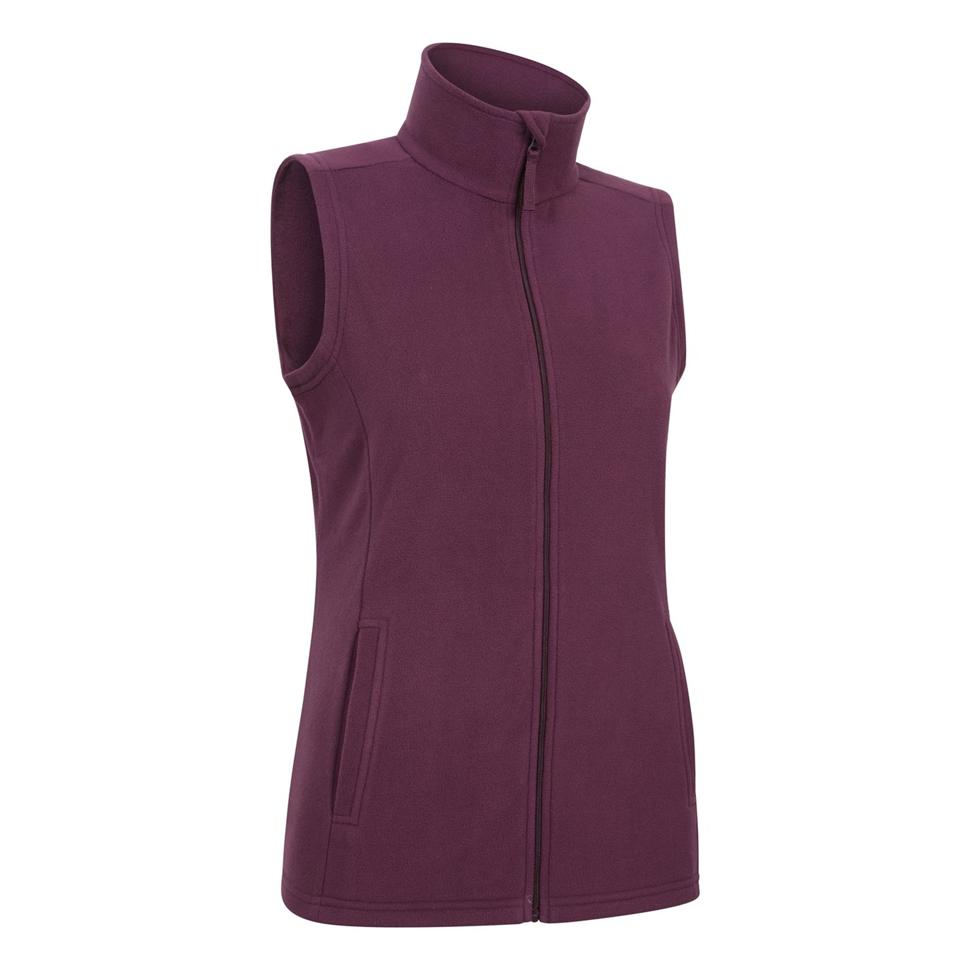 Burgundy - Side - Mountain Warehouse Womens-Ladies Camber Gilet