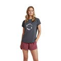 Grey - Side - Animal Womens-Ladies Holly Printed Organic T-Shirt