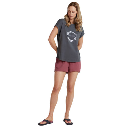 Grey - Lifestyle - Animal Womens-Ladies Holly Printed Organic T-Shirt