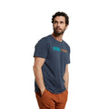 Navy - Side - Animal Mens Jacob Organic T-Shirt