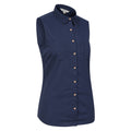Navy - Side - Mountain Warehouse Womens-Ladies Coconut Sleeveless Shirt