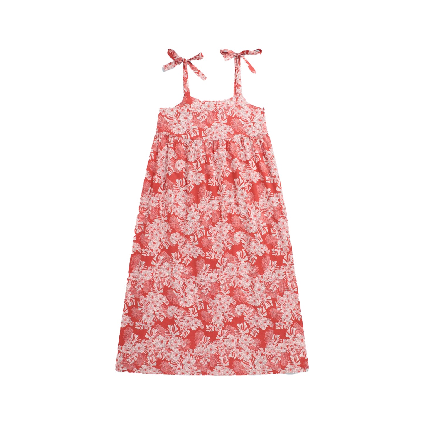 Red - Back - Animal Womens-Ladies Annabel Organic Maxi Dress