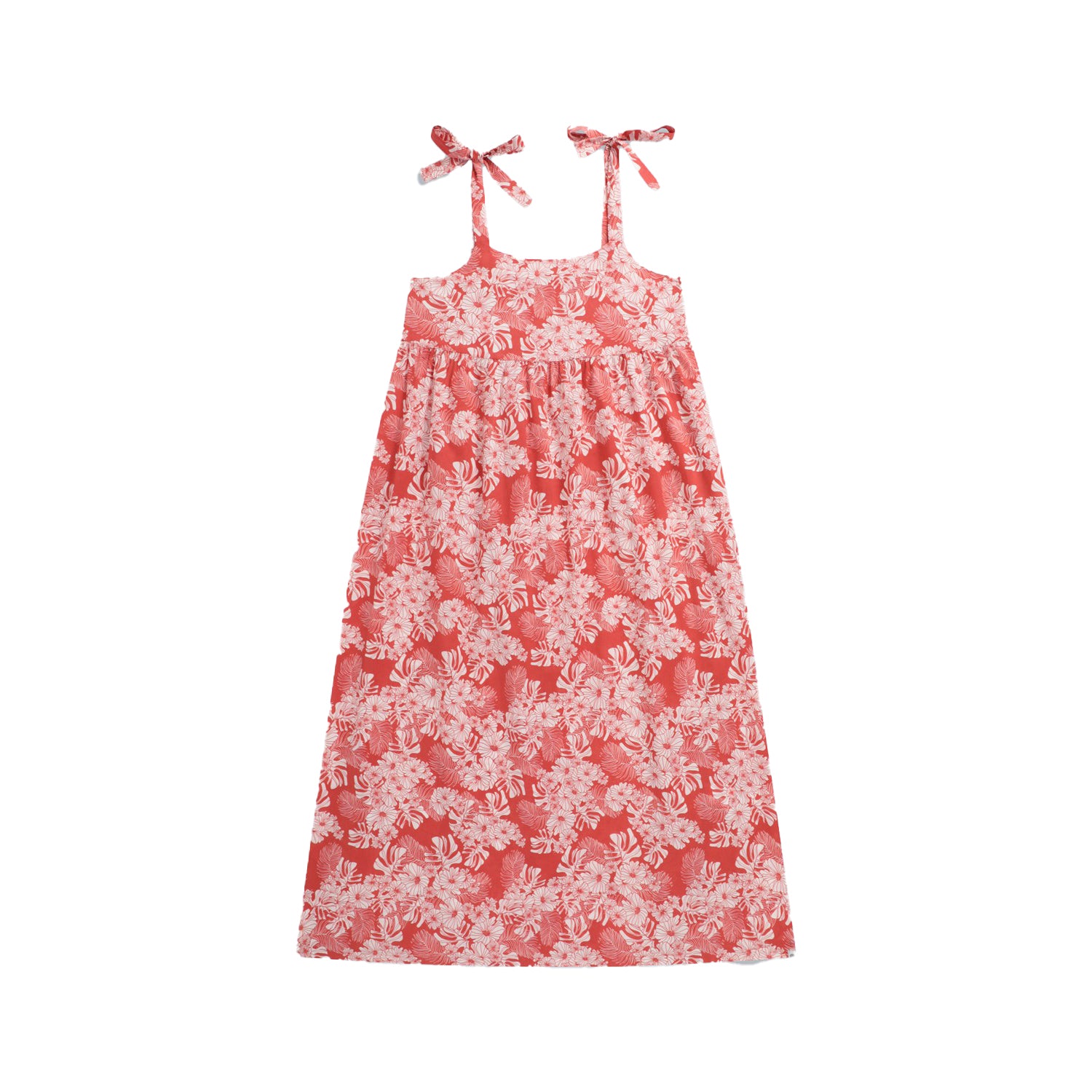 Red - Back - Animal Womens-Ladies Annabel Organic Maxi Dress