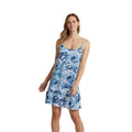 Blue - Side - Animal Womens-Ladies Sofi Beach Mini Dress