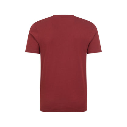 Dark Burgundy - Back - Mountain Warehouse Mens Linear Organic T-Shirt