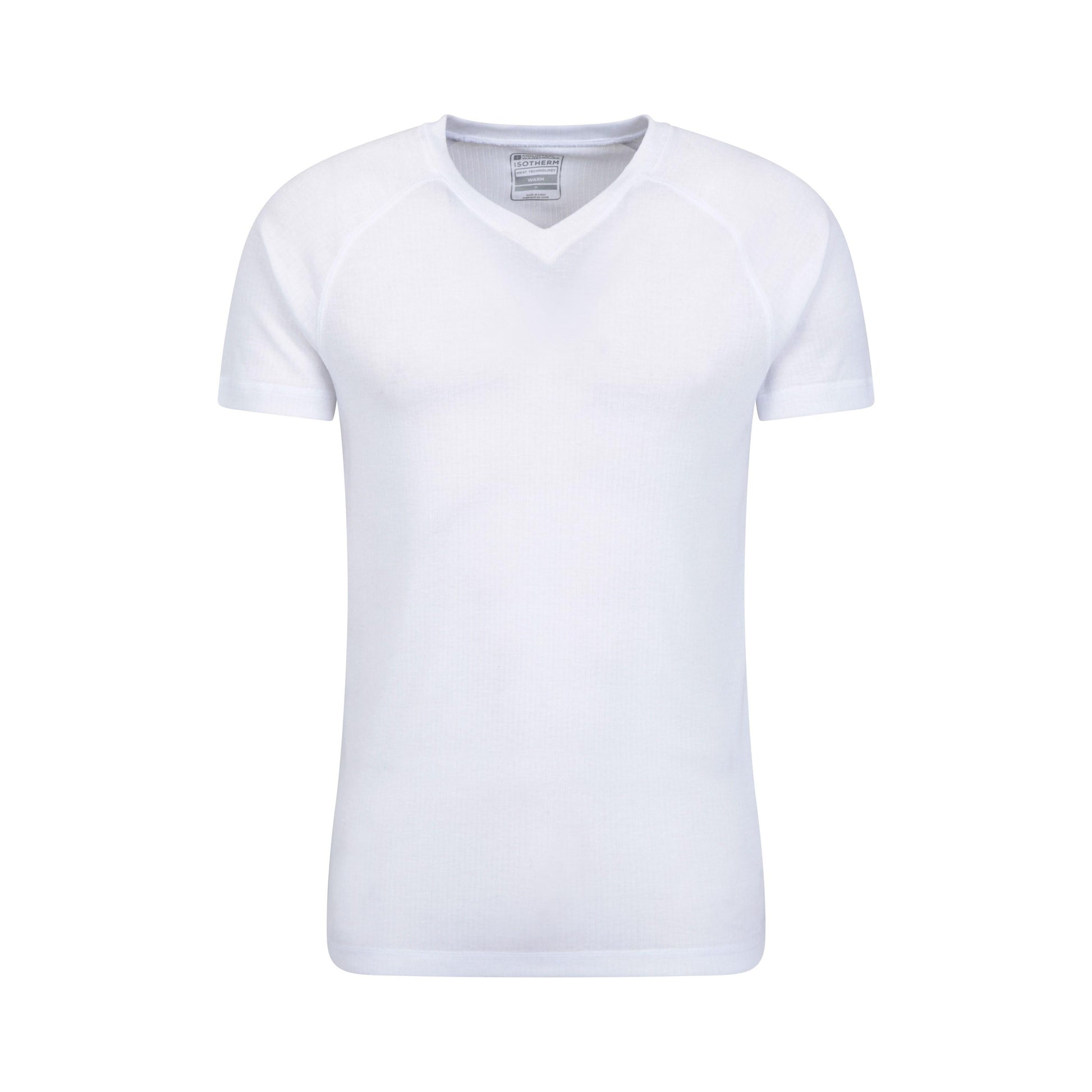 White - Front - Mountain Warehouse Mens Talus Base Layer Top