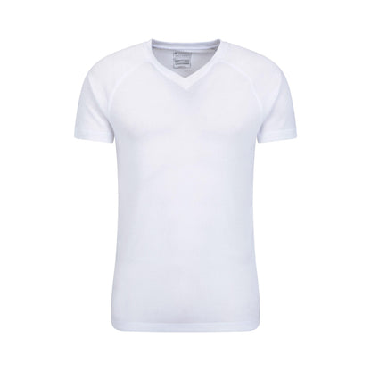 White - Front - Mountain Warehouse Mens Talus Base Layer Top