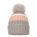Pale Pink - Back - Mountain Warehouse Womens-Ladies Colour Block Beanie