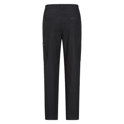 Jet Black - Back - Mountain Warehouse Mens Trek II Trousers