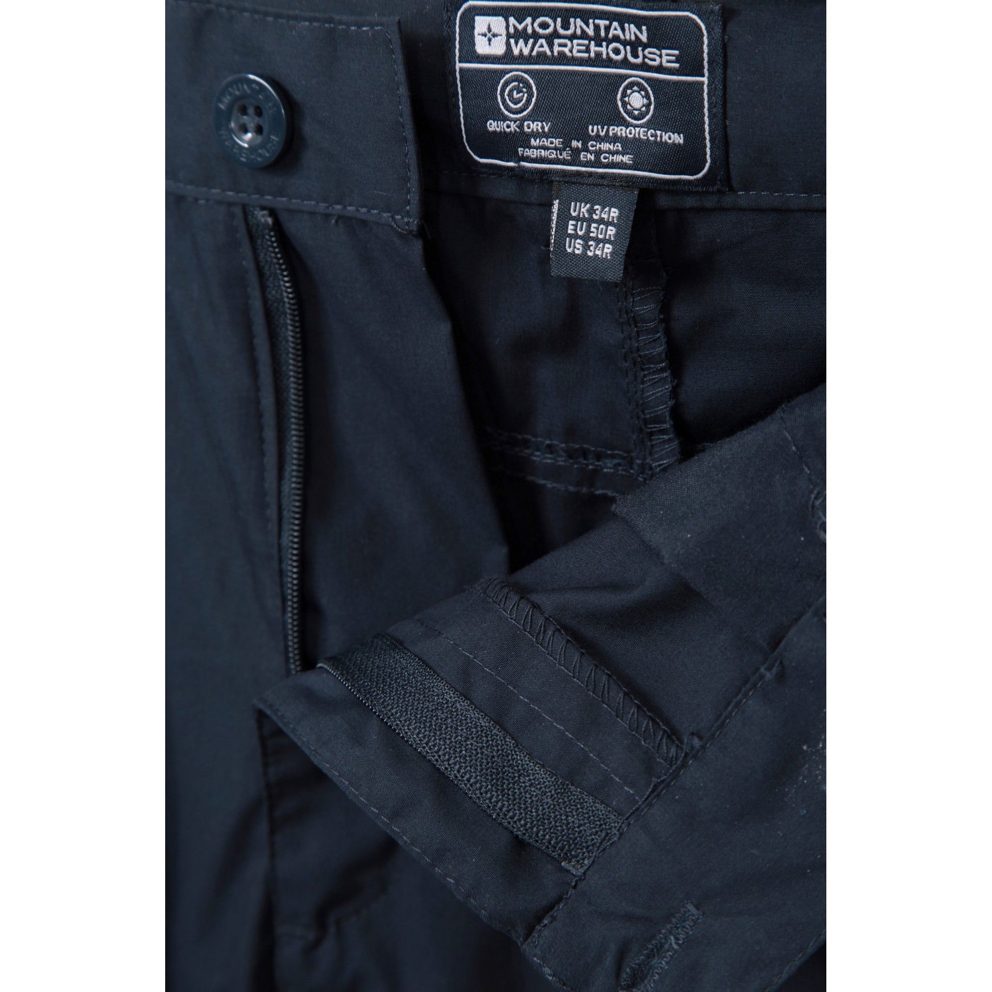 Dark Blue - Close up - Mountain Warehouse Mens Trek II Trousers