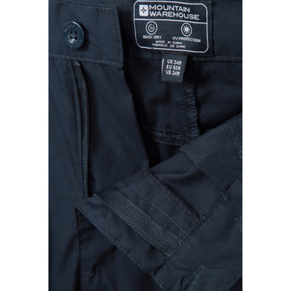 Dark Blue - Close up - Mountain Warehouse Mens Trek II Trousers