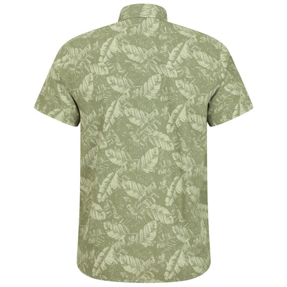 Dark Green - Back - Mountain Warehouse Mens Tropical Short-Sleeved Shirt