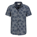 Blue - Lifestyle - Mountain Warehouse Mens Tropical Short-Sleeved Shirt