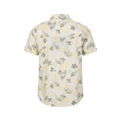 Pale Green - Back - Mountain Warehouse Mens Tropical Short-Sleeved Shirt
