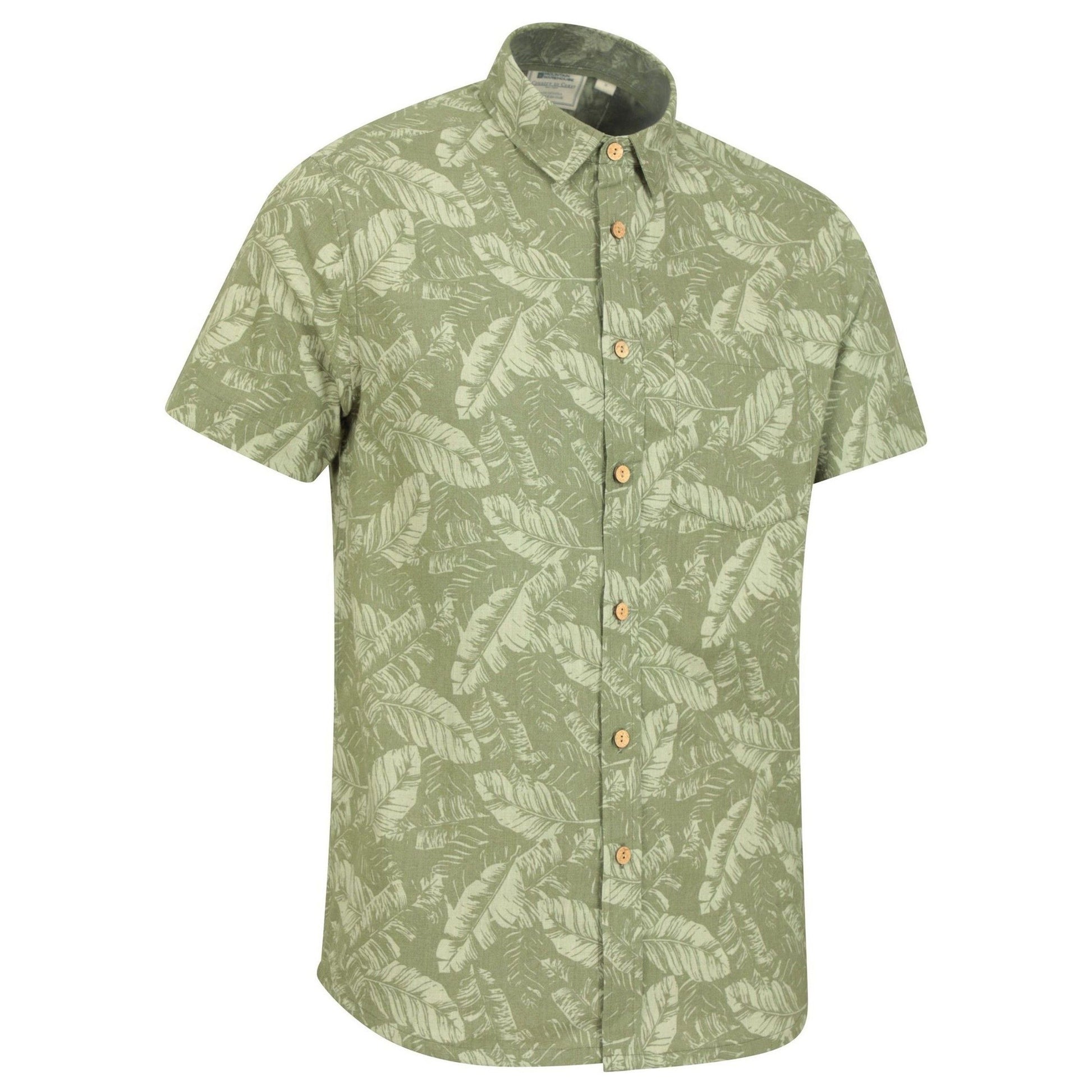 Dark Green - Lifestyle - Mountain Warehouse Mens Tropical Short-Sleeved Shirt