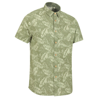 Dark Green - Lifestyle - Mountain Warehouse Mens Tropical Short-Sleeved Shirt