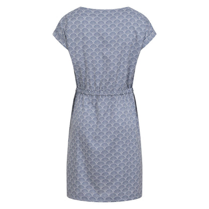 Blue - Back - Mountain Warehouse Womens-Ladies Mykonos Floral Midi Dress