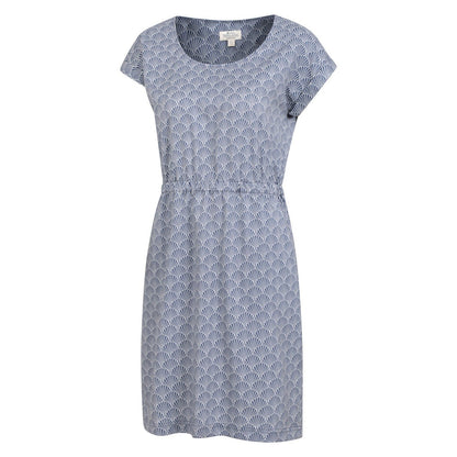 Blue - Side - Mountain Warehouse Womens-Ladies Mykonos Floral Midi Dress
