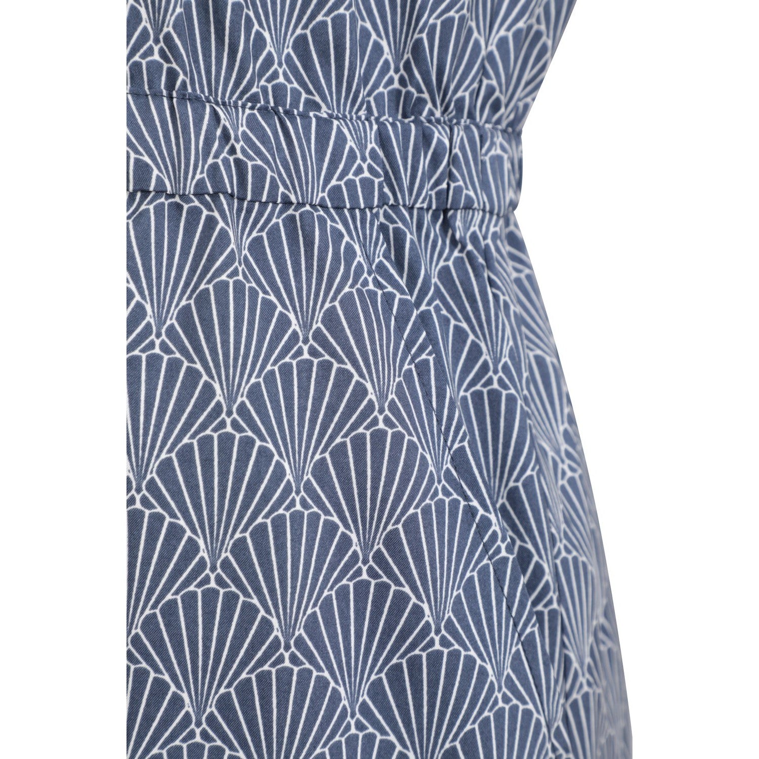 Blue - Pack Shot - Mountain Warehouse Womens-Ladies Mykonos Floral Midi Dress