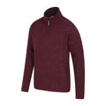 Dark Red - Back - Mountain Warehouse Mens Idris II Half Zip Fleece Top