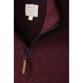 Dark Red - Pack Shot - Mountain Warehouse Mens Idris II Half Zip Fleece Top