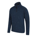 Navy - Back - Mountain Warehouse Mens Idris II Half Zip Fleece Top