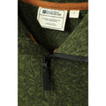 Dark Khaki - Pack Shot - Mountain Warehouse Mens Idris II Half Zip Fleece Top