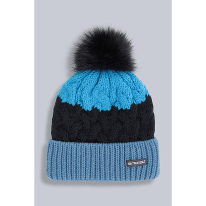 Blue - Front - Animal Childrens-Kids Alex Recycled Beanie