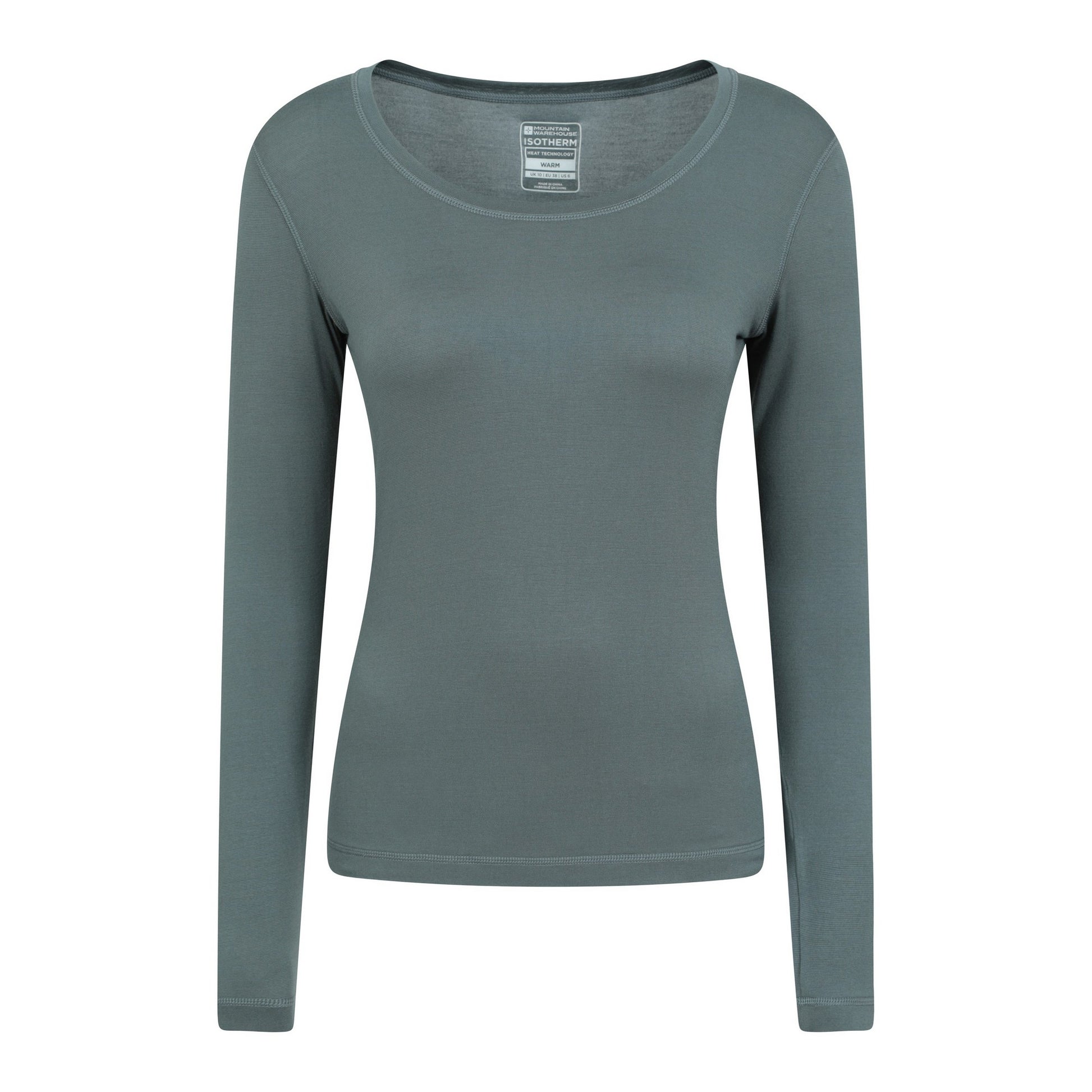Khaki Green - Front - Mountain Warehouse Womens-Ladies Keep The Heat Thermal Top
