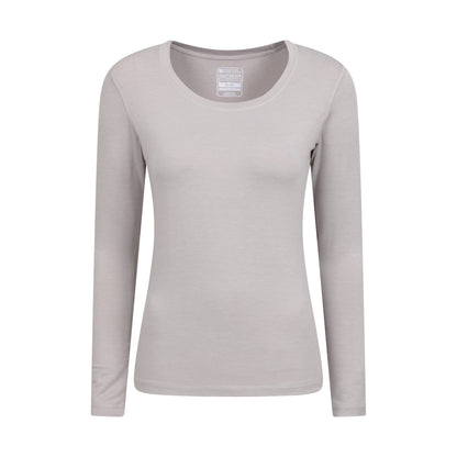 Light Beige - Front - Mountain Warehouse Womens-Ladies Keep The Heat Thermal Top