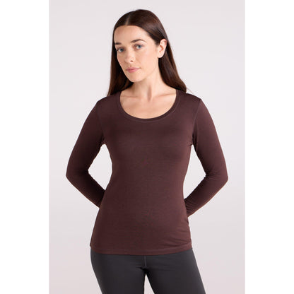 Brown - Front - Mountain Warehouse Womens-Ladies Keep The Heat Thermal Top